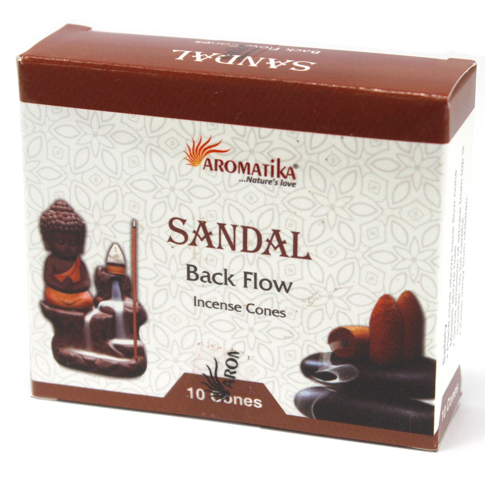 Aromatica Backflow Incense Cones - Sandalwood - Nayana Om Boutique