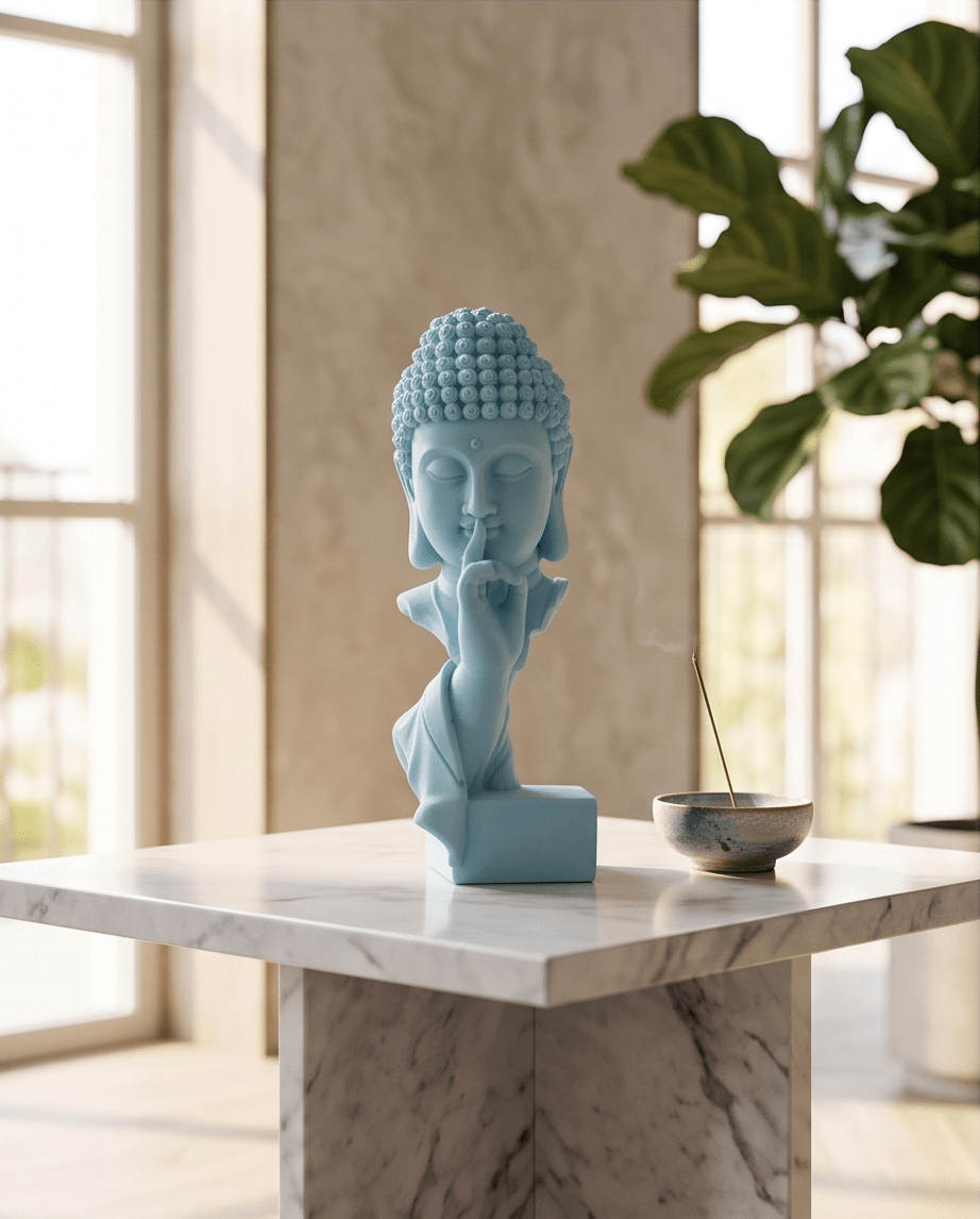 Bouddha Stylisé bleu - Nayana Om Boutique