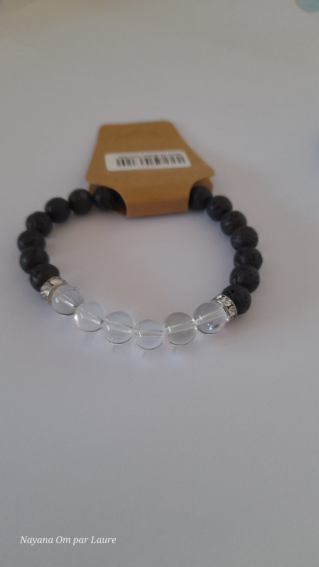 Bracelet Diffuseur - Pierres de Laves et Pierre Naturelle - Création Artisanale - Nayana Om Boutique