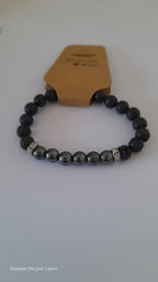 Bracelet Diffuseur - Pierres de Laves et Pierre Naturelle - Création Artisanale - Nayana Om Boutique
