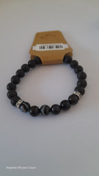Bracelet Diffuseur - Pierres de Laves et Pierre Naturelle - Création Artisanale - Nayana Om Boutique