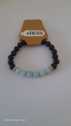 Bracelet Diffuseur - Pierres de Laves et Pierre Naturelle - Création Artisanale - Nayana Om Boutique