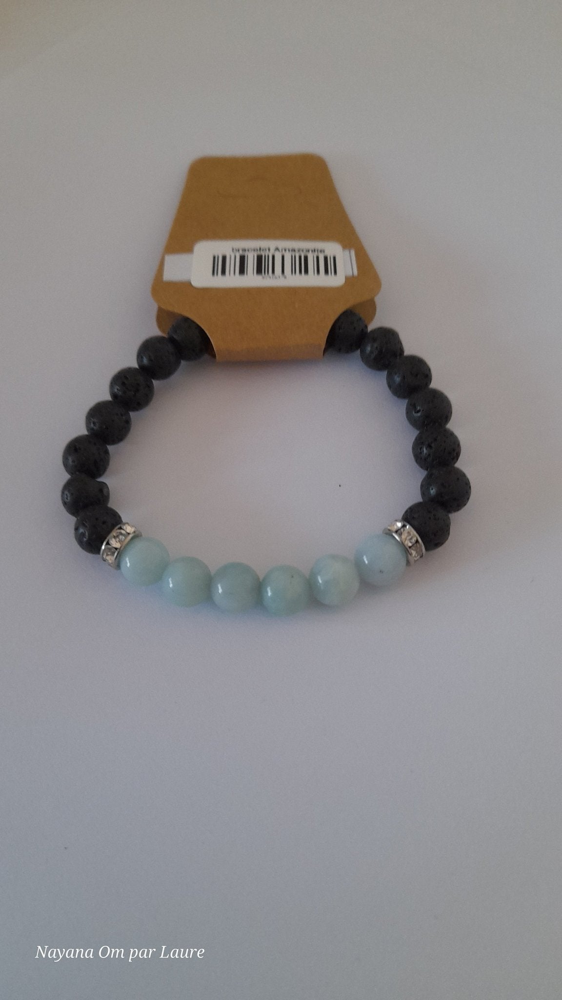 Bracelet Diffuseur - Pierres de Laves et Pierre Naturelle - Création Artisanale - Nayana Om Boutique