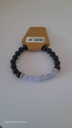 Bracelet Diffuseur - Pierres de Laves et Pierre Naturelle - Création Artisanale - Nayana Om Boutique