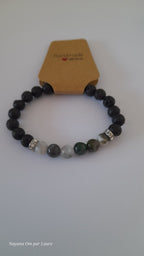 Bracelet Diffuseur - Pierres de Laves et Pierre Naturelle - Création Artisanale - Nayana Om Boutique