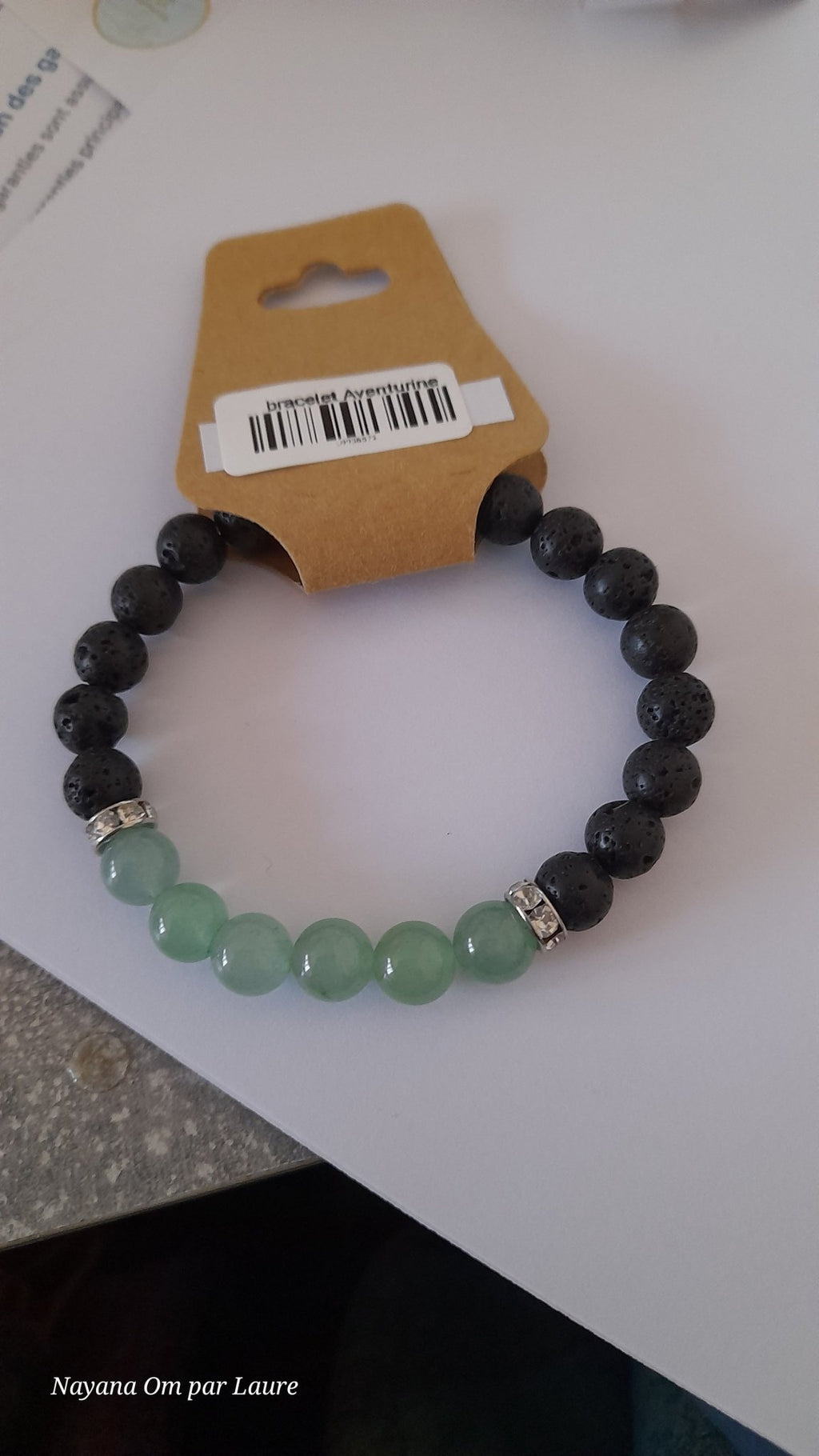 Bracelet Diffuseur - Pierres de Laves et Pierre Naturelle - Création Artisanale - Nayana Om Boutique