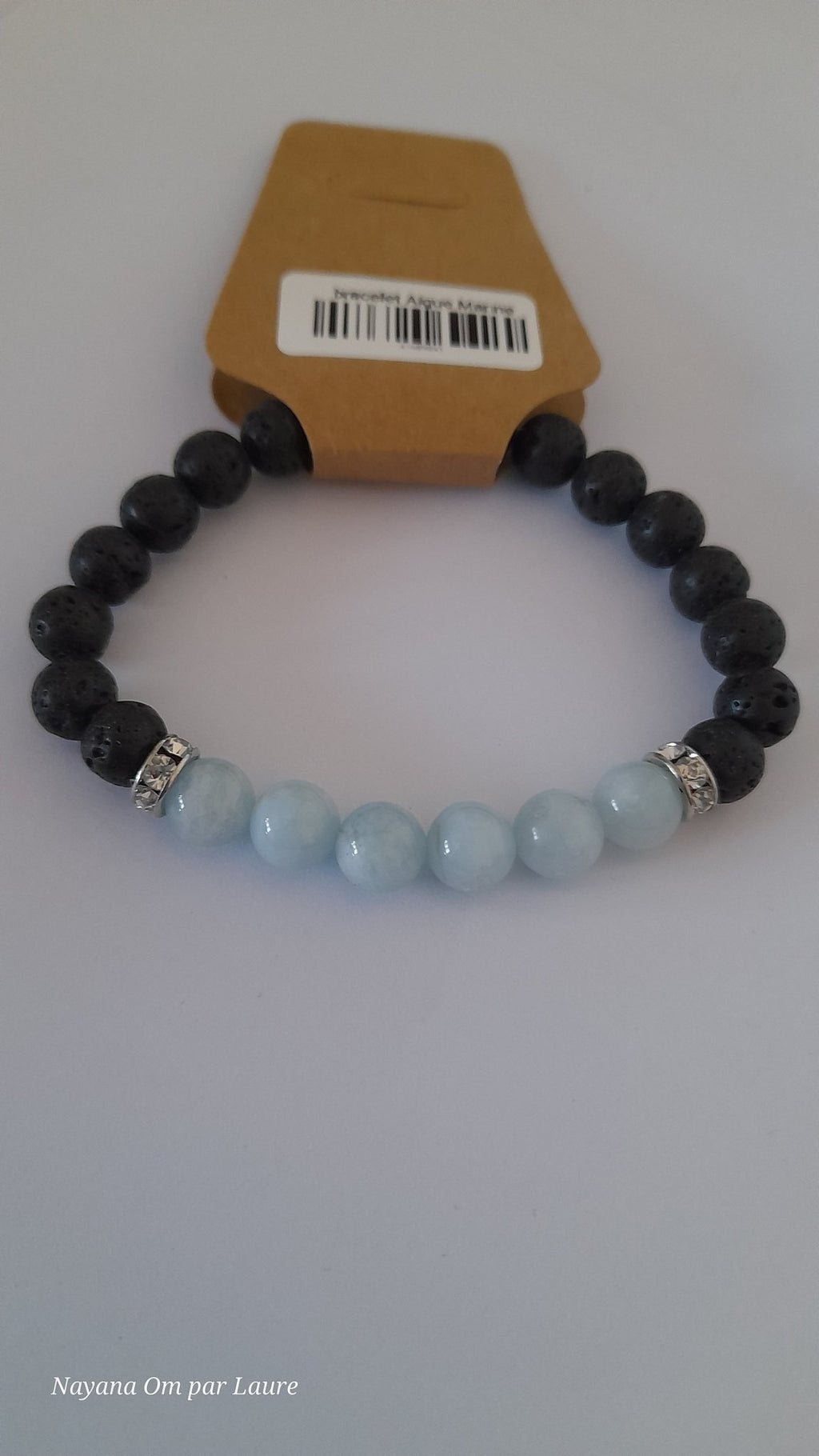 Bracelet Diffuseur - Pierres de Laves et Pierre Naturelle - Création Artisanale - Nayana Om Boutique