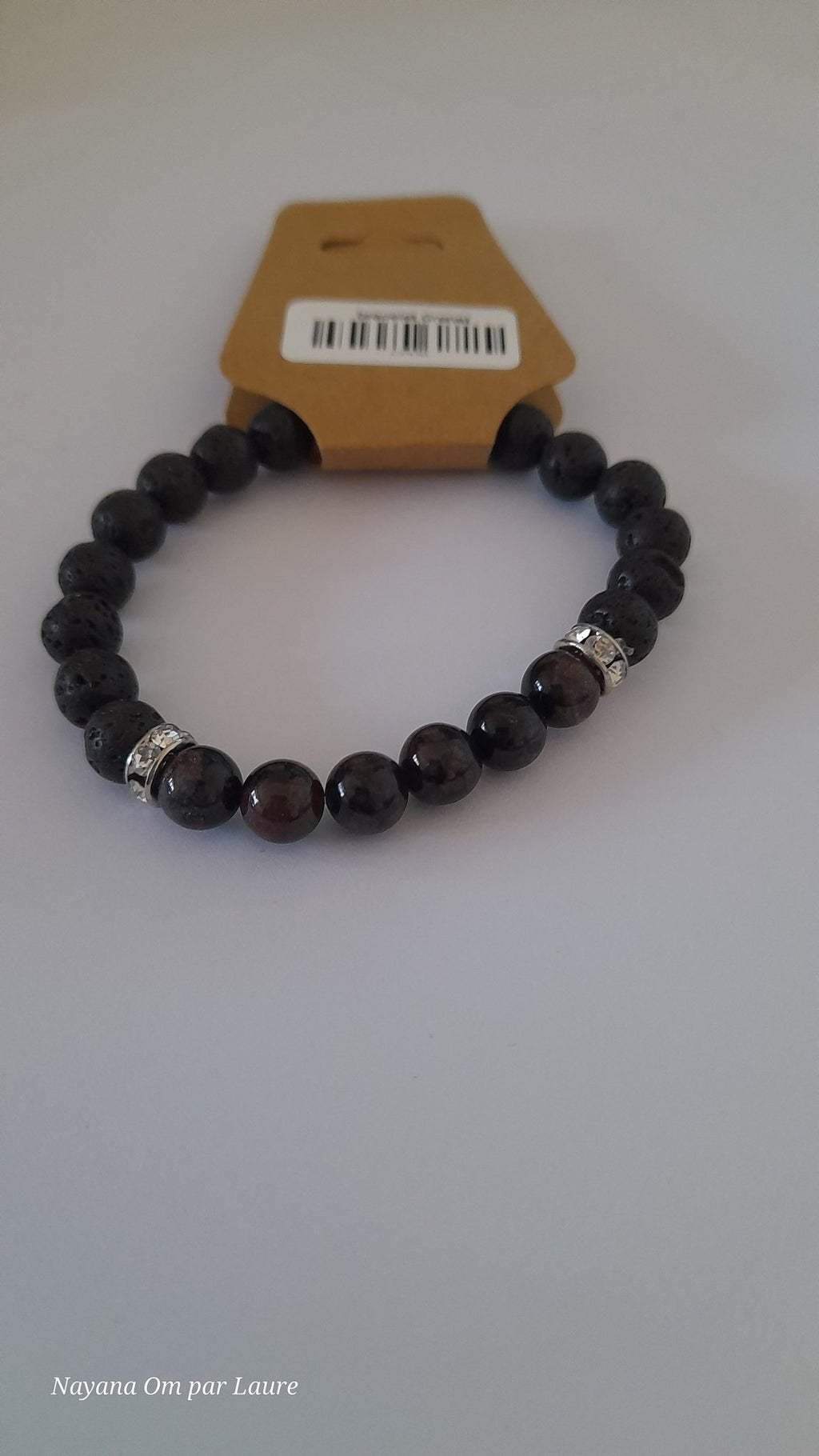 Bracelet Diffuseur - Pierres de Laves et Pierre Naturelle - Création Artisanale - Nayana Om Boutique