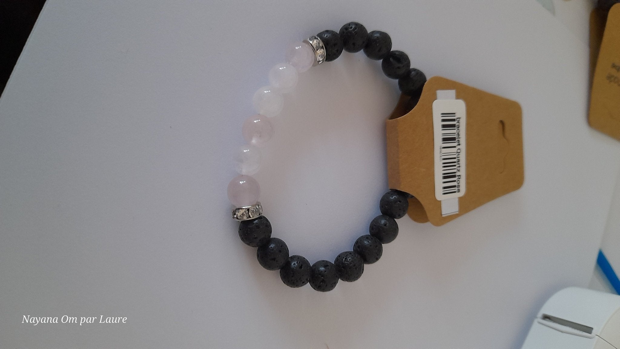 Bracelet Diffuseur - Pierres de Laves et Pierre Naturelle - Création Artisanale - Nayana Om Boutique