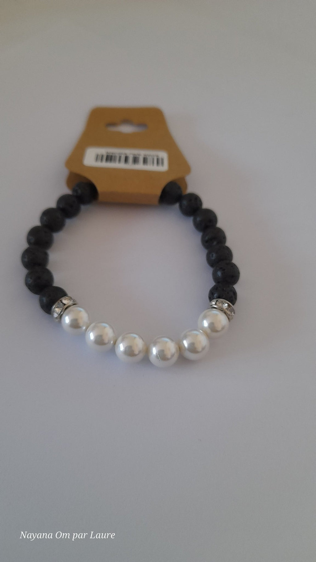 Bracelet Diffuseur - Pierres de Laves et Pierre Naturelle - Création Artisanale - Nayana Om Boutique