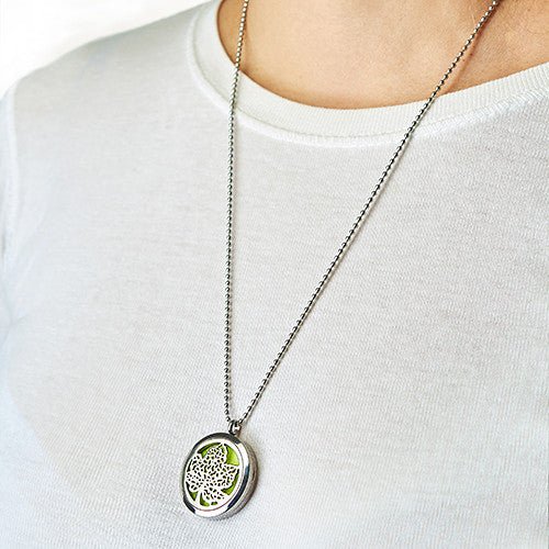 Collier Diffuseur Aromathérapie - Arbre de Vie 30mm - Nayana Om Boutique