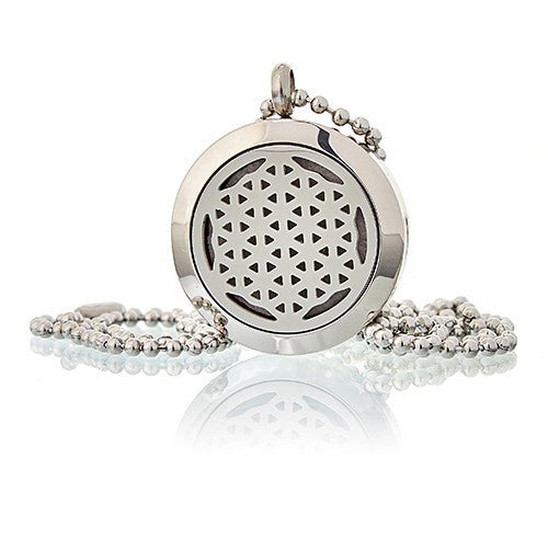 Collier Diffuseur Aromathérapie - Fleur de Vie 25mm - Nayana Om Boutique