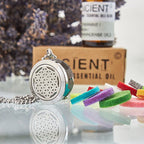 Collier Diffuseur Aromathérapie - Fleur de Vie 25mm - Nayana Om Boutique