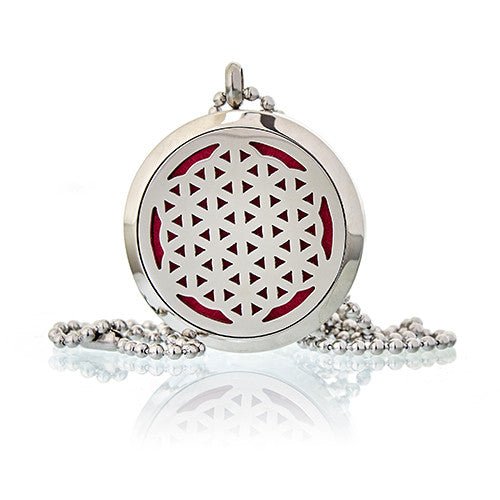 Collier Diffuseur Aromathérapie - Fleur de Vie 30mm - Nayana Om Boutique