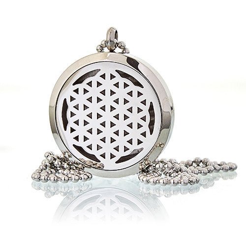 Collier Diffuseur Aromathérapie - Fleur de Vie 30mm - Nayana Om Boutique