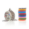 Collier Diffuseur Aromathérapie - OM Chakra - 30mm - Nayana Om Boutique