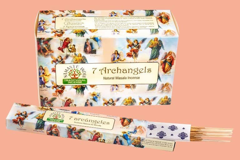 Encens Namaste 7 Archanges – Natural Masala – Protection & Lumière - Nayana Om Boutique