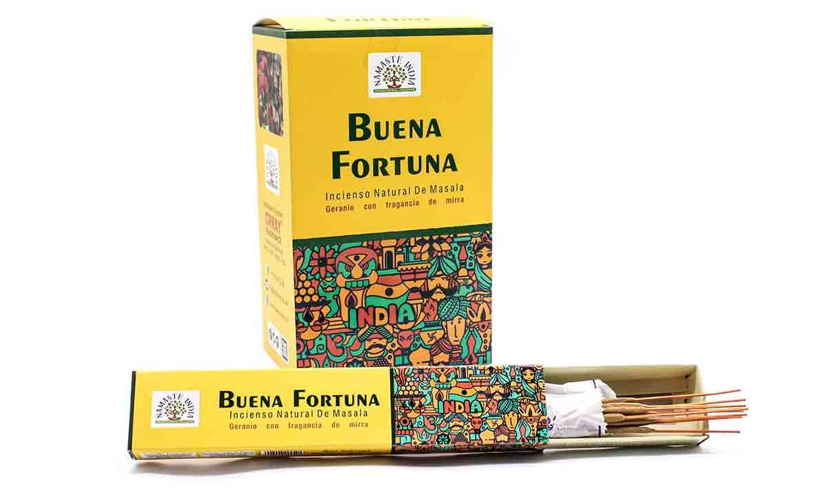 Encens Namaste Buena Fortuna – Natural Masala – Chance & Abondance - Nayana Om Boutique