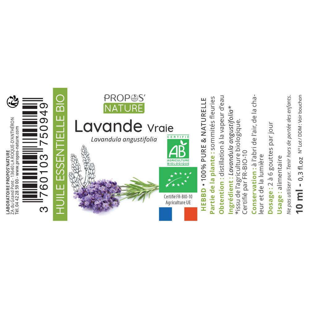 Huile essentielle de Lavande Vraie Bio – Sérénité, Sommeil & Harmonie - Nayana Om Boutique