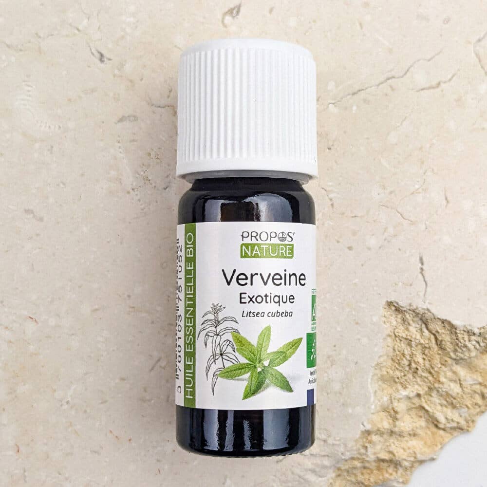 Huile essentielle de Verveine Exotique Bio – Apaisement, Joie & Harmonie - Nayana Om Boutique