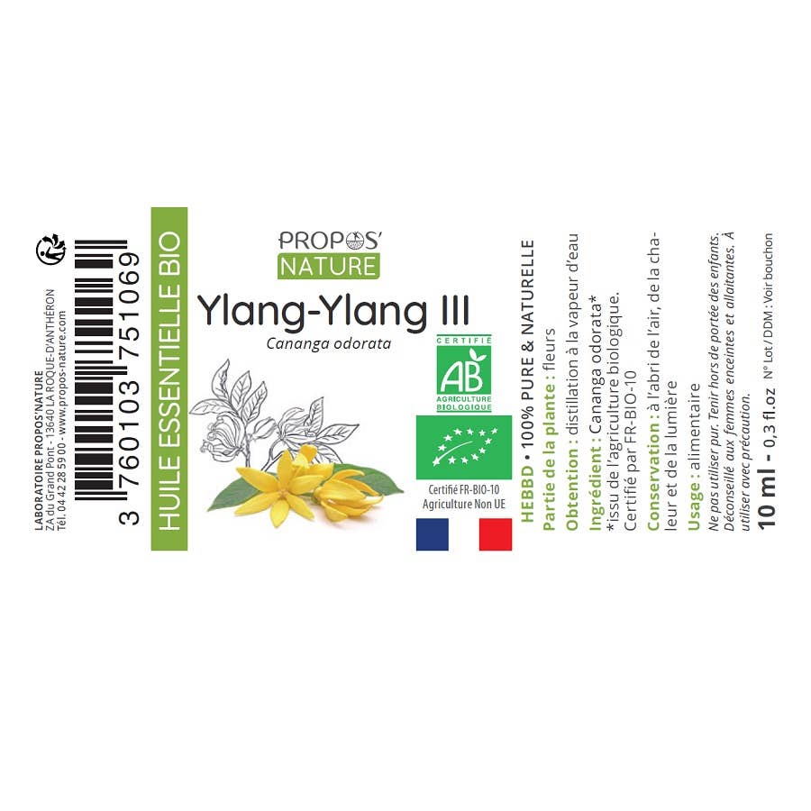 Huile Essentielle d’Ylang Ylang III Bio – Équilibre, sensualité & apaisement - Nayana Om Boutique